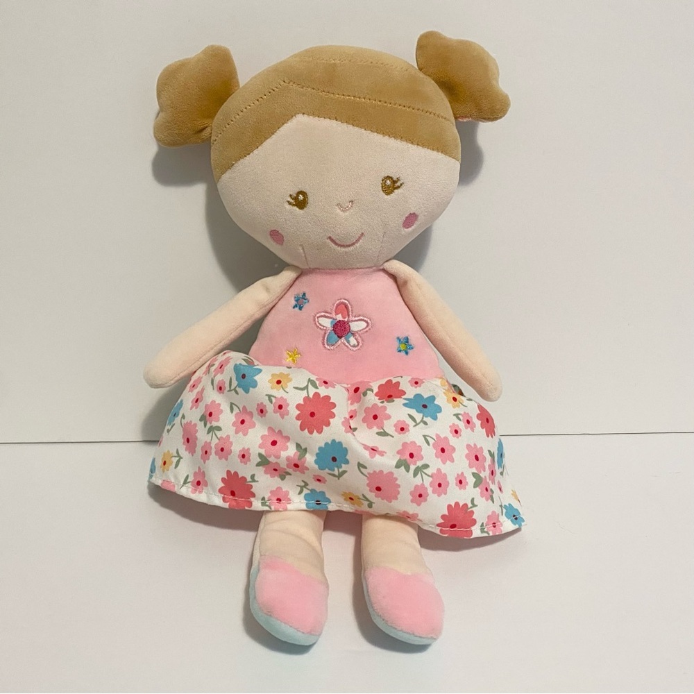 Baby Ganz My Feelings Happy Sad Double Sided Doll Emotions Floral Dress Soft Toy